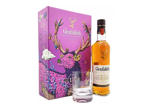 昆明收购格兰菲迪15年威士忌福鹿礼盒装Glenfiddich苏格兰威士忌700ml上门回收行情价格