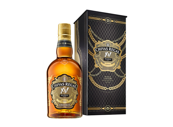 昆明芝华士15年回收Chivas Regal XV Balmain巴尔曼联名限定版700ml苏格兰调配型威士忌洋酒