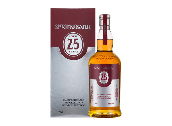 昆明云顶25年回收云顶威士忌SpringBank 46度坎贝尔镇苏格兰单一麦芽700m进口洋酒威士忌行情价格